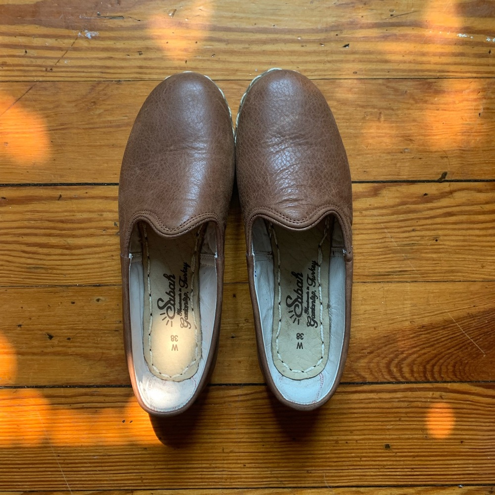 Sabah leather shoes Fort Worth brown size 38